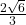 \frac{2\sqrt{6}}{3}