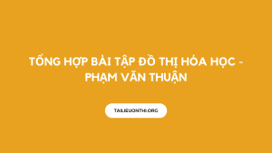 Tổng hợp bài tập đồ thị hóa học - Phạm Văn Thuận