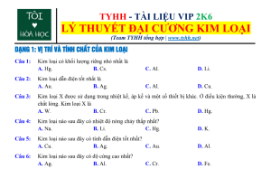 ok - [TYHH] - LÝ THUYẾT ĐẠI CƯƠNG KIM LOẠI