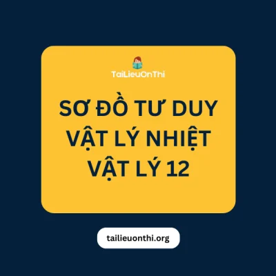 Sơ đồ tư duy kiến thức chương Vật lý nhiệt - Vật lý 12