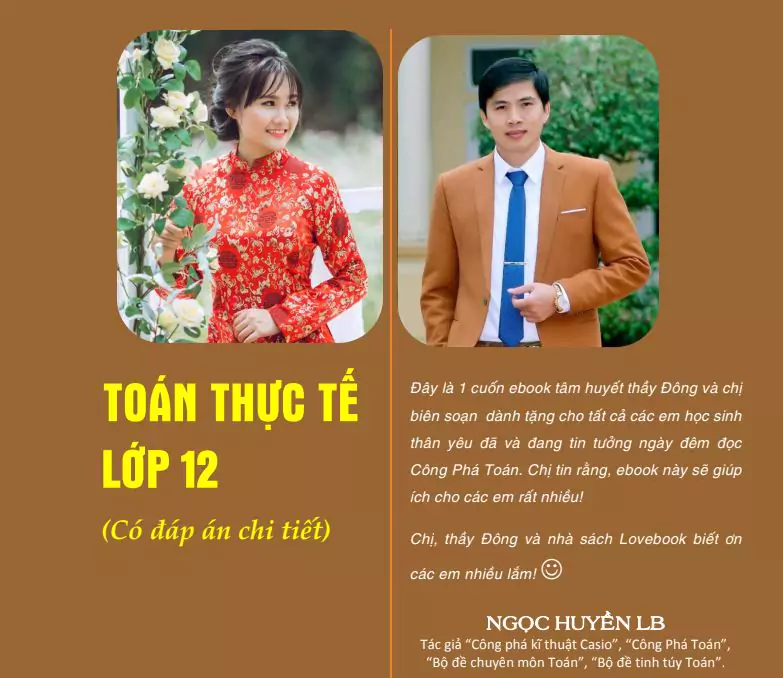 Toán thực tế lớp 12 có đáp án chi tiết