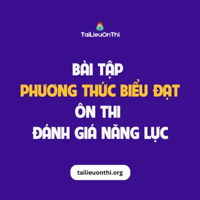 Bài tập Phương thức biểu đạt ôn thi đánh giá năng lực