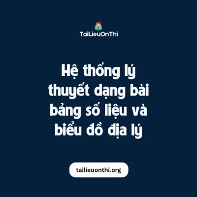 Hệ thống lý thuyết dạng bài bảng số liệu và biểu đồ