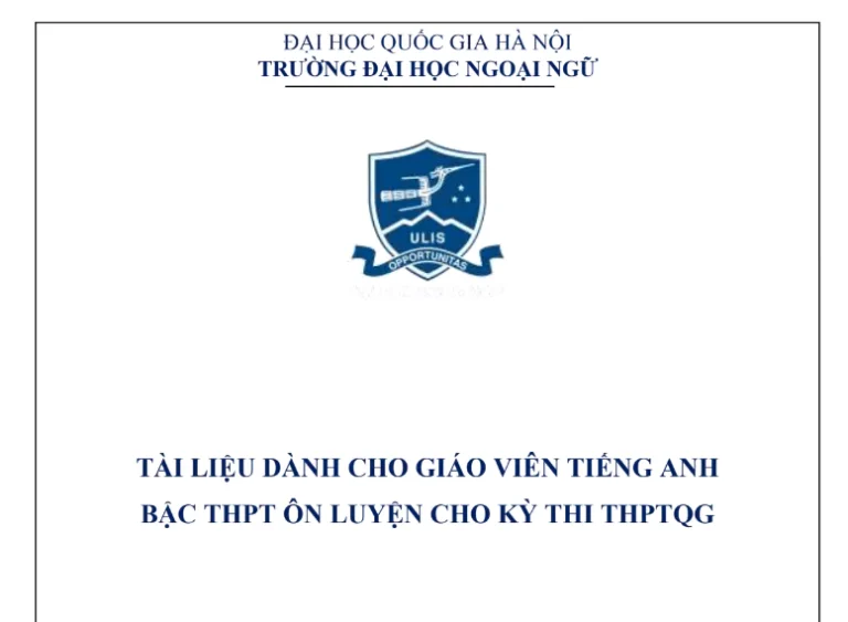 Tài liệu ôn thi TN THPT môn Anh cho người mất gốc – ULIS