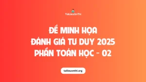 Đề minh họa đánh giá tư duy TSA 2025 - Phần toán học số 1