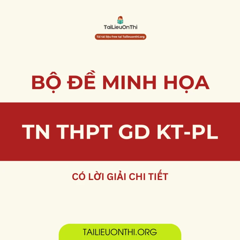 Bộ đề thi thử TN THPT 2025 môn giáo dục Kinh tế và pháp luật