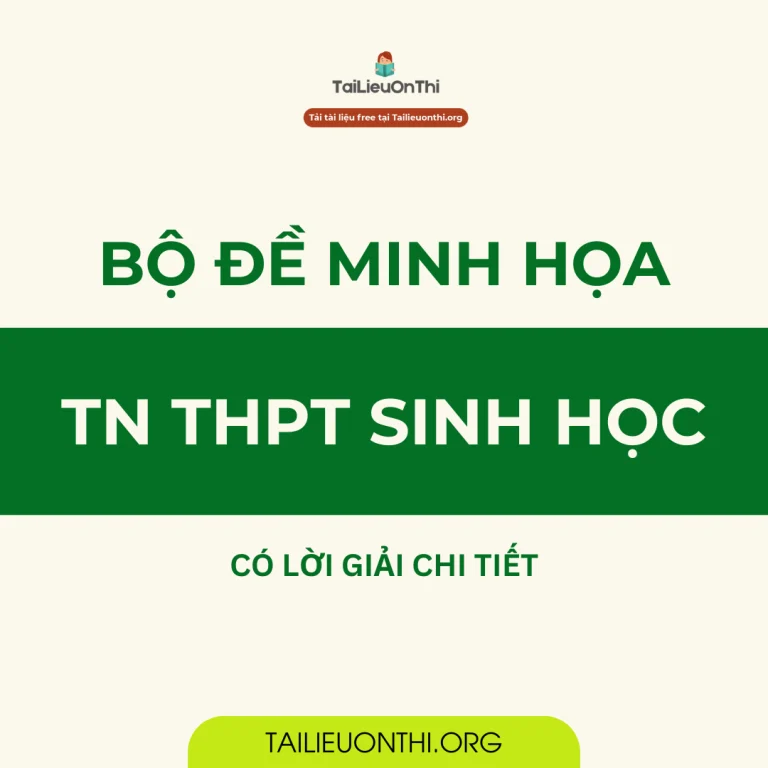 50+ đề thi thử TN THPT 2025 môn Sinh học các trường sở