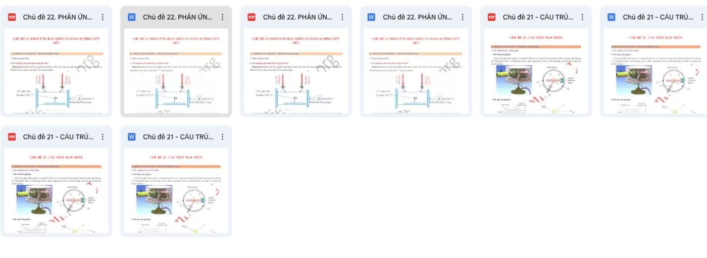 Tài liệu Vật lý 12 – Chương 4 Vật Lý Hạt Nhân và Phóng Xạ 2026