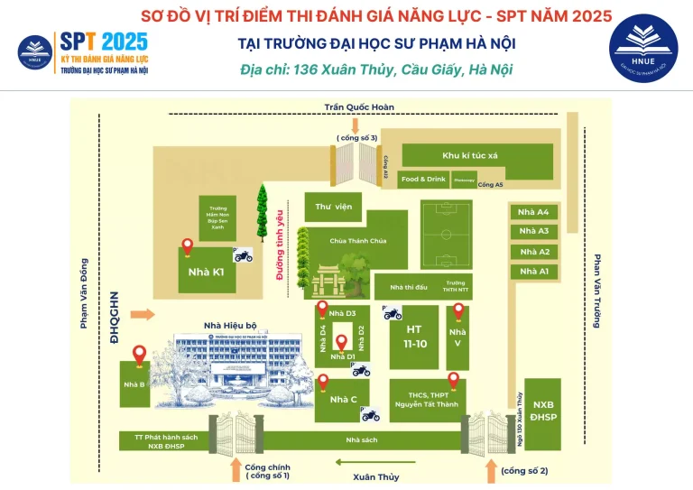 Hướng dẫn tham gia thi đánh giá năng lực Sư Phạm Hà Nội