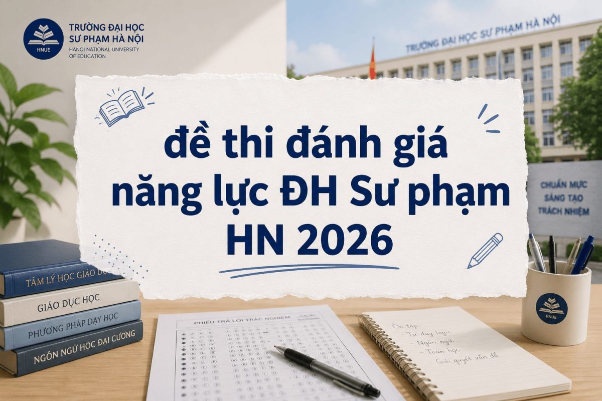 Tổng hợp đề thi ĐGNL ĐH Sư phạm HN (SPT) 2026 chính thức