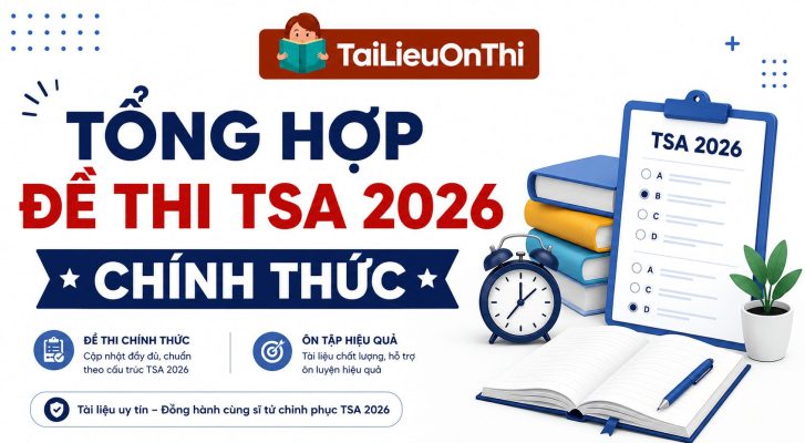Tổng hợp đề thi TSA 2026 chính thức